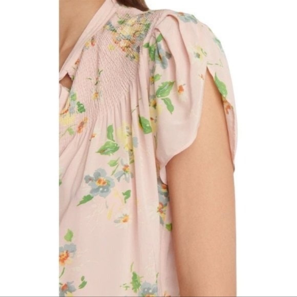 Polo Ralph Lauren- Floral Tulip Sleeve- Tie Neck Blouse - Size XXL - Picture 2 of 5